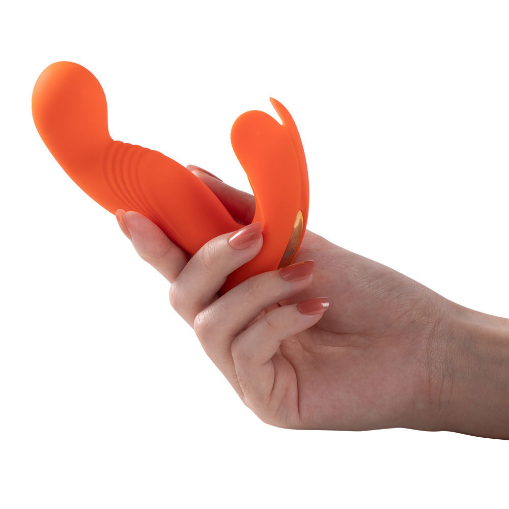 Crave 3 Orange G-Spot and Clitoral Vibrator by Honey Play Box Vibrators