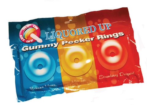 Liquored Up Gummy Edible Pecker Rings with Three Flavors Multi > Relaxation Zone > Edible Treats