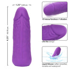 Mini Vibrating Studs 4.25 Inch 10.75 cm Liquid Silicone Vibrator Purple > Vibrators > Mini Vibrators
