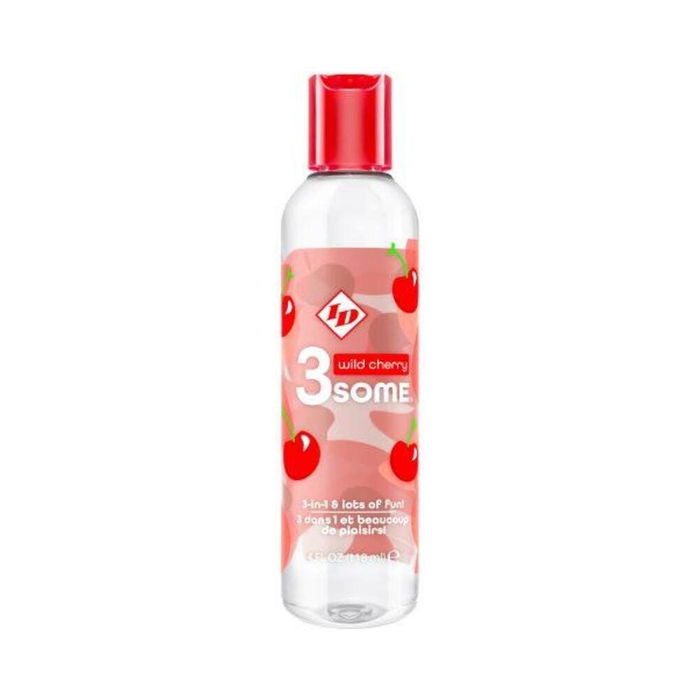 ID 3some Wild Cherry 3 in 1 Flavored Lubricant 118ml – Sugar-Free Personal Lubricant > Lube > Flavoured