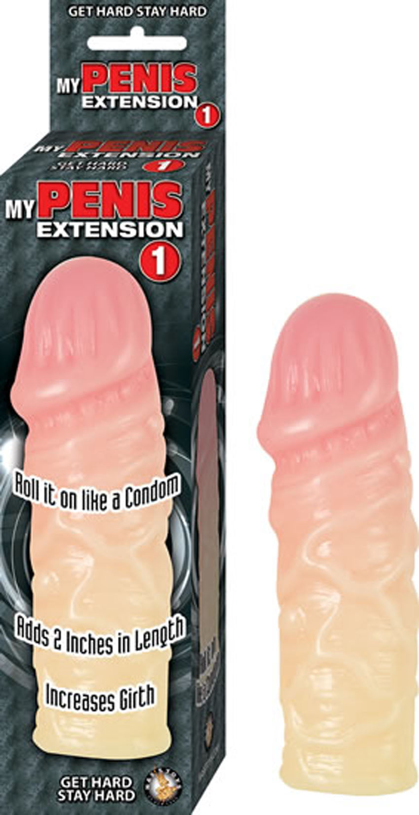 My Penis Extension Sleeve Flesh 2 Inch Length Increase Waterproof Beige SLEEVES