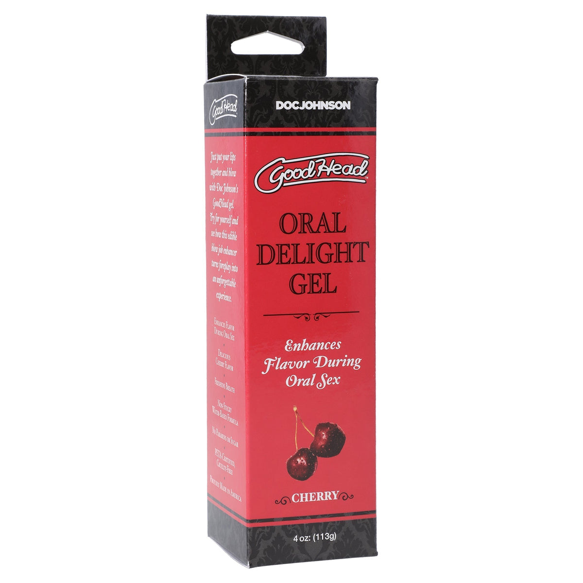 Doc Johnson Wild Cherry Oral Delight Gel 4 Oz Flavored Gel > Lube > Oral Gels & Sprays