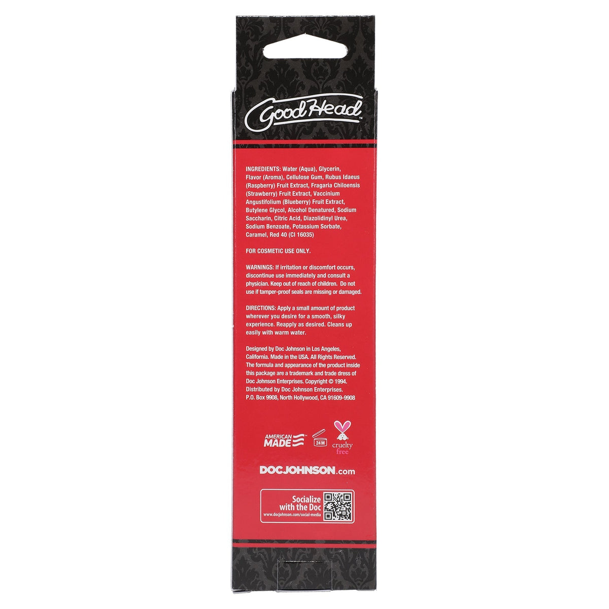 Doc Johnson Wild Cherry Oral Delight Gel 4 Oz Flavored Gel > Lube > Oral Gels & Sprays