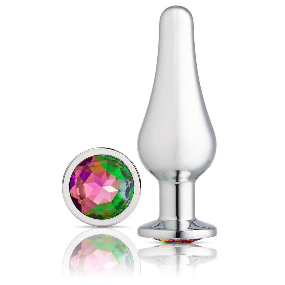 Cloud 9 Novelties Gems Jeweled Silicone Anal Plug - Small 2.75 Inch > Anal Range > Jewel Butt Plugs