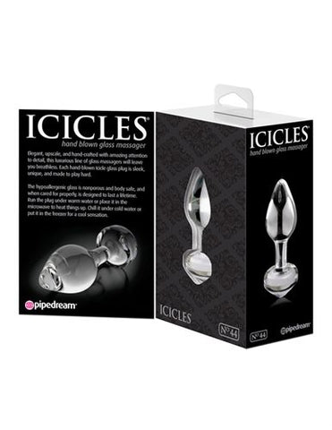 Icicles No 44 (Clear) – Luxury Glass Butt Plug GLASS TOYS