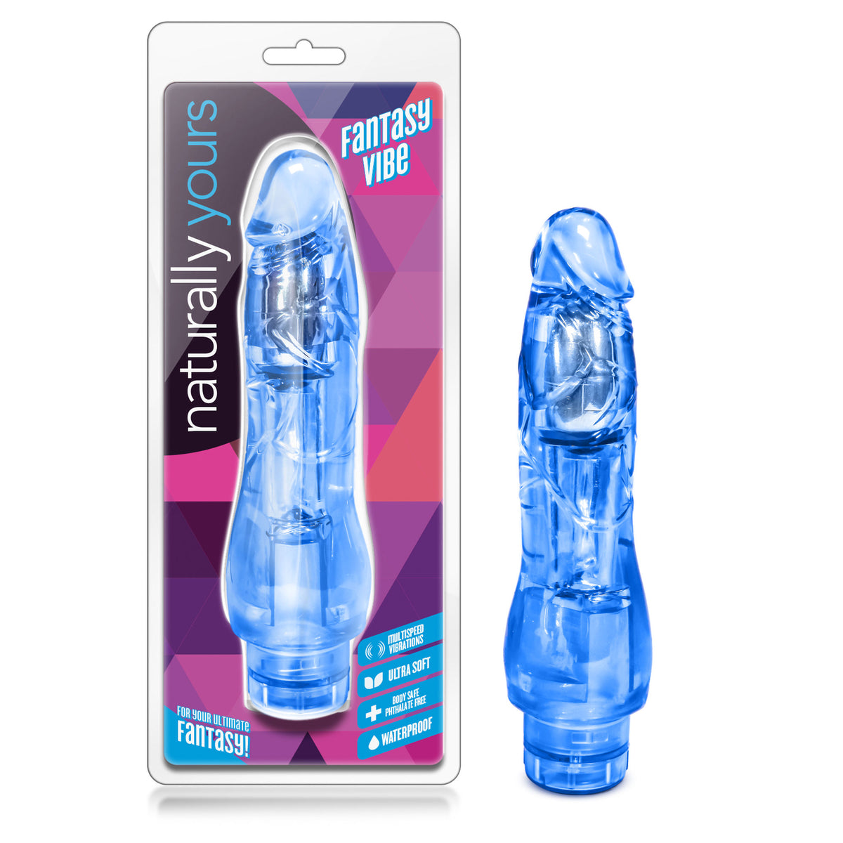 Fantasy Vibe Blue Bendable Vibrator for Intense Pleasure Blue BULLETS