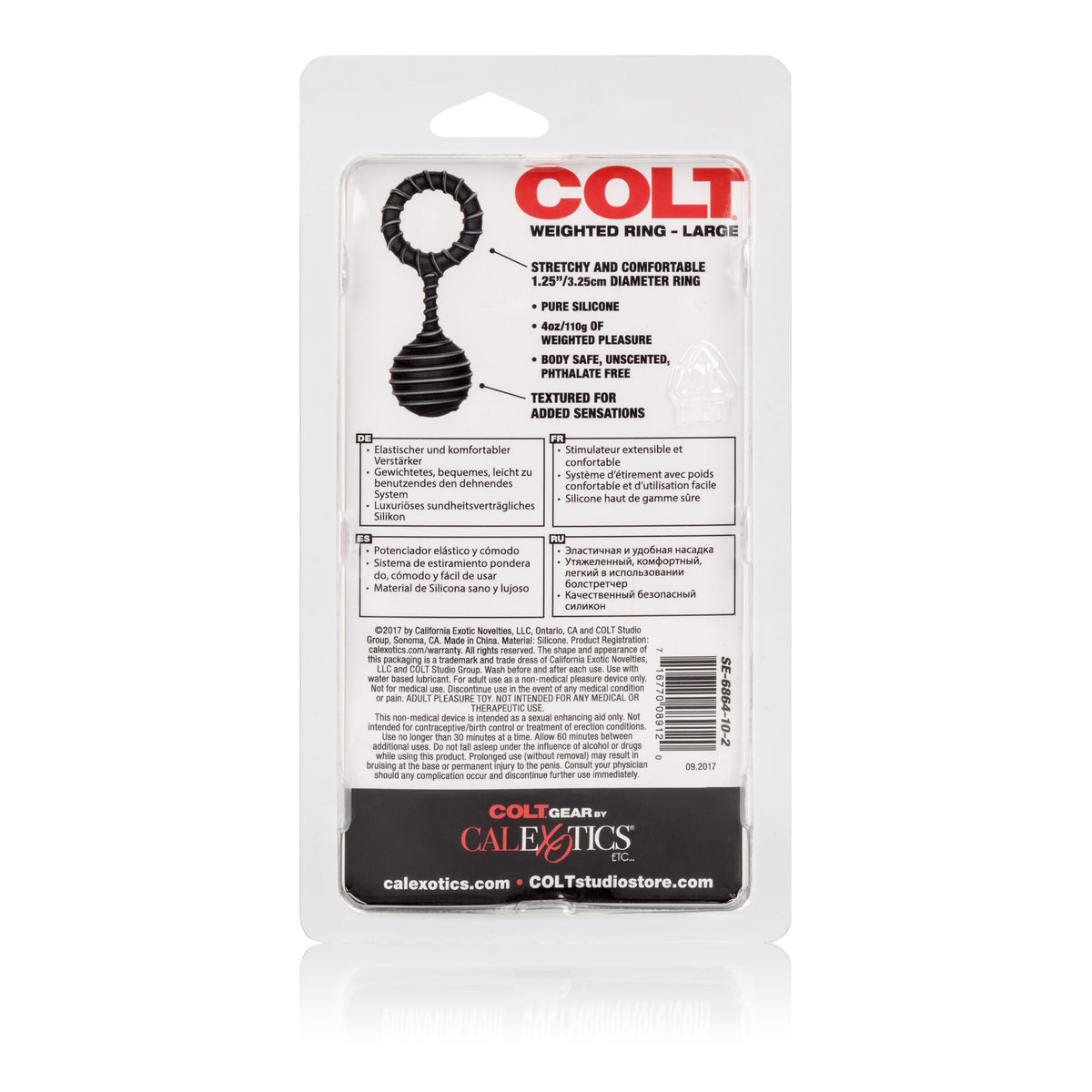 Colt Large Weighted Silicone Ring – Stretchy Textured Pleasure Ring > Cock Ring > Sling