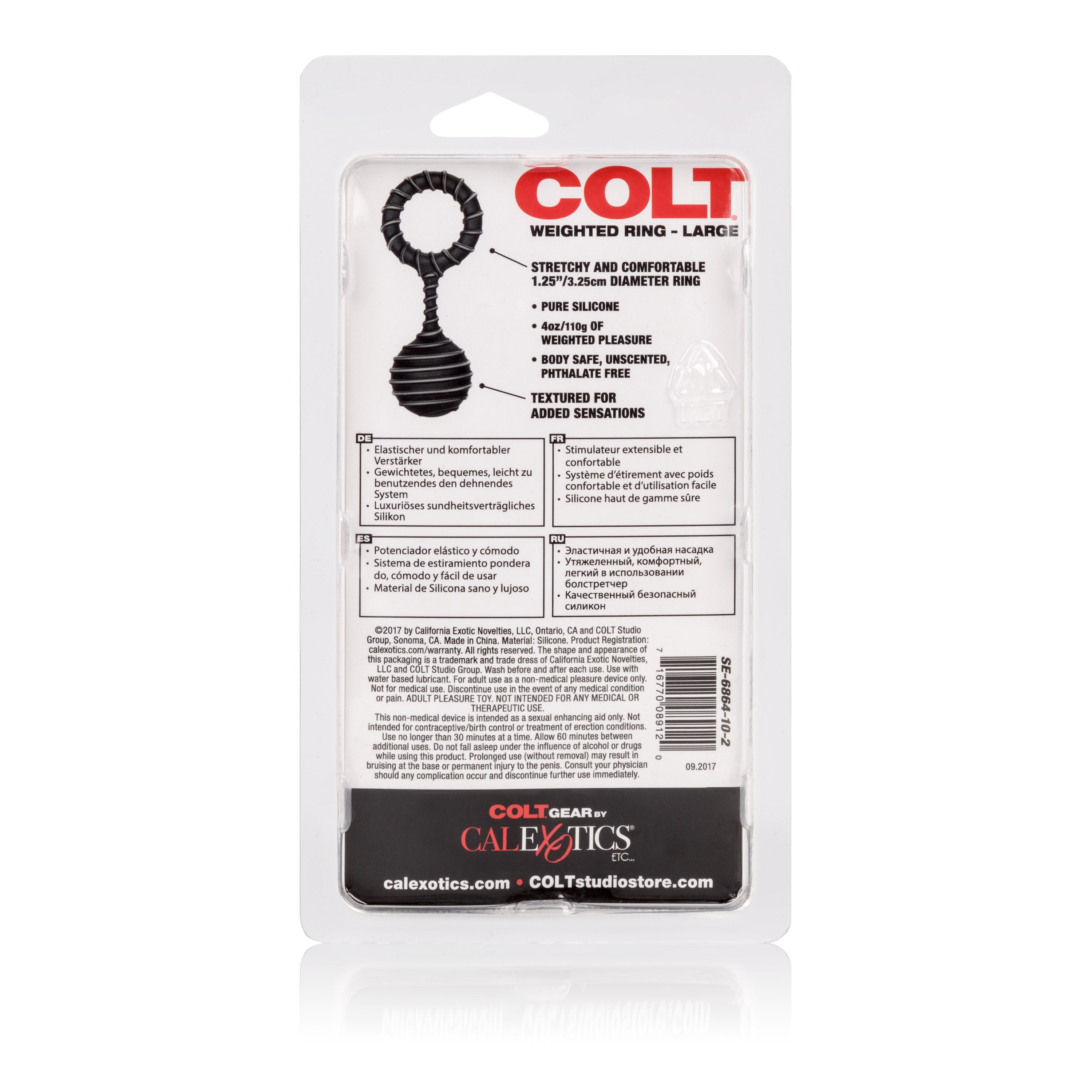 Colt Large Weighted Silicone Ring – Stretchy Textured Pleasure Ring > Cock Ring > Sling