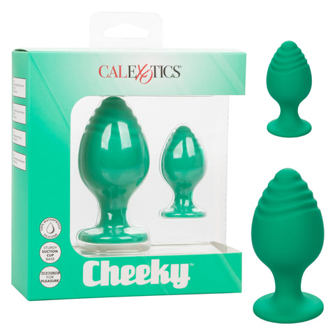 Cheeky Butt Plug Duo Green > Anal Range > Butt Plug Kits
