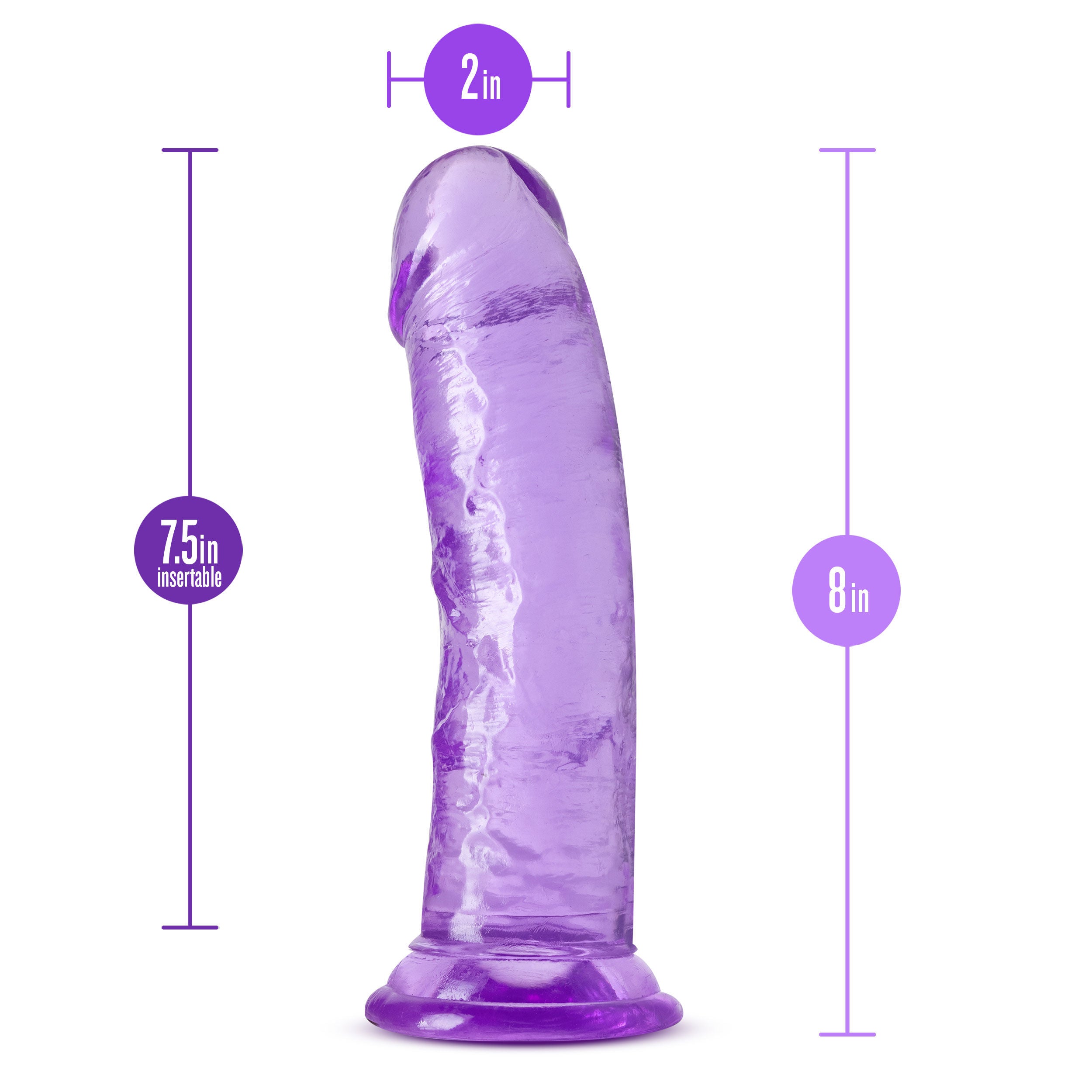 B Yours Plus Clear Dildo Soft Realistic Adult Intimacy Toy DONGS