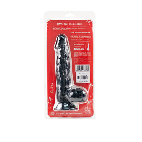 Realistic Black Silicone Dildo with Suction Cup and Balls Black Dongs Realistic