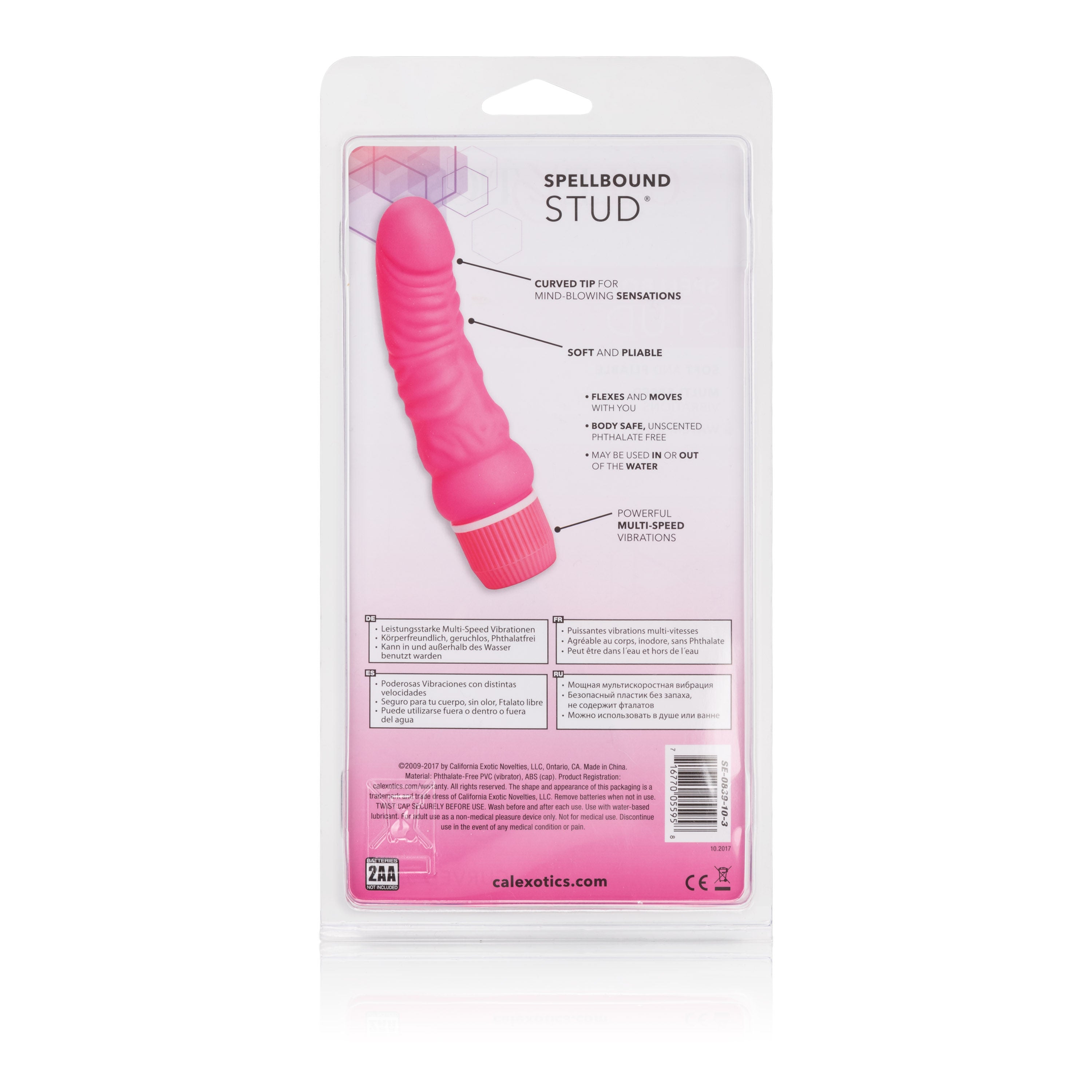Spellbound Curved Jack Pink Multi-Speed Vibrator for Adults Vibrators