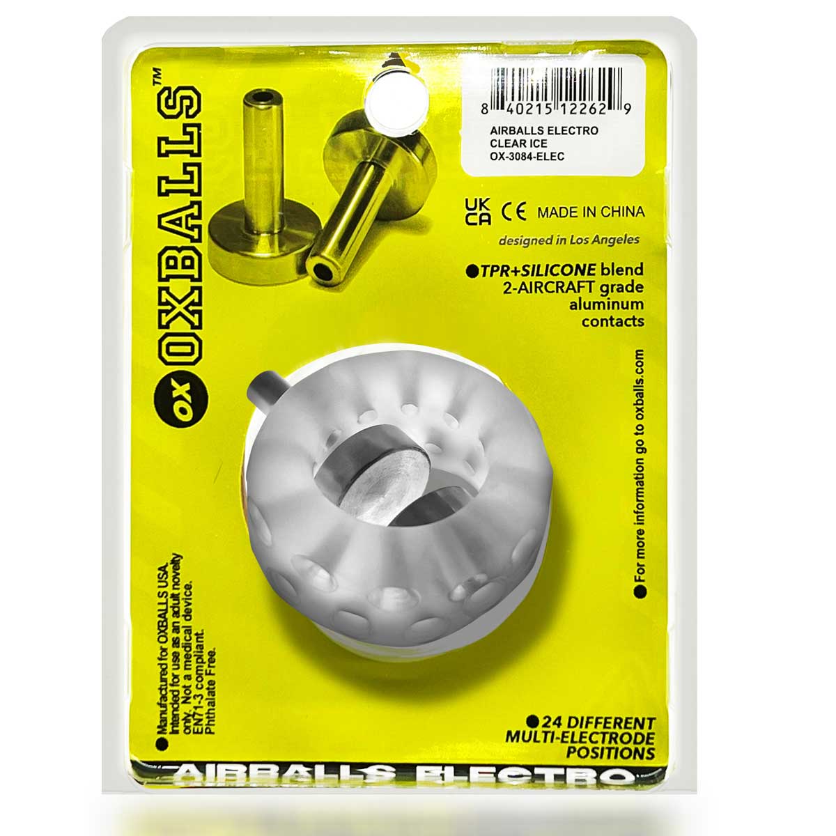Airballs Electro Air-Lite Ballstretcher With Two Electro Contacts E-STIM TOYS