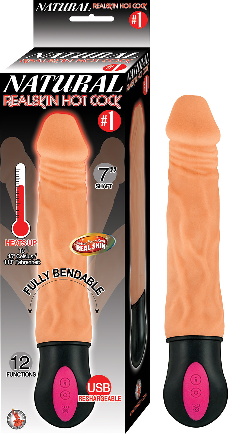 Natural Realskin Hot Bendable Vibrator with Rechargeable > Vibrators > Realistic Vibrators