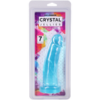 Crystal Jellies 7 Inch Realistic Cock Teal > Vibrators > Realistic Vibrators
