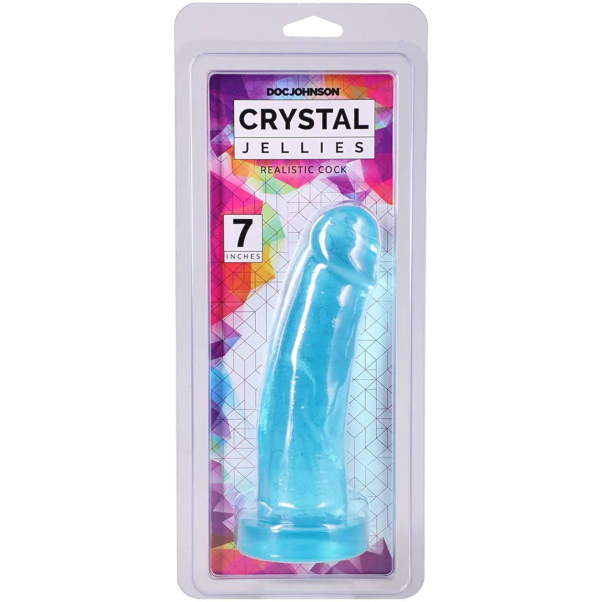 Crystal Jellies 7 Inch Realistic Cock Teal > Vibrators > Realistic Vibrators