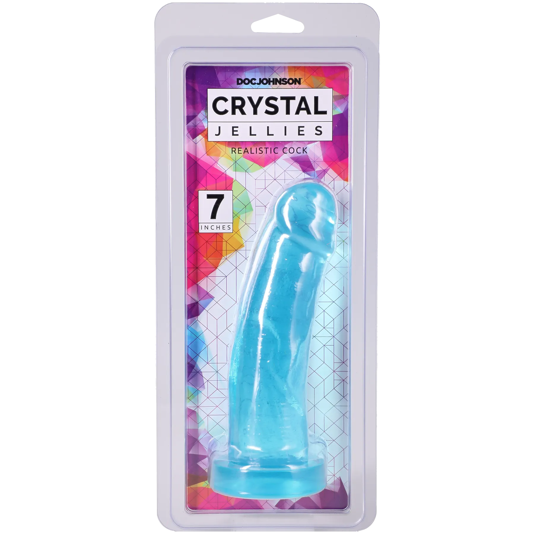 Crystal Jellies 7 Inch Realistic Cock Teal > Vibrators > Realistic Vibrators
