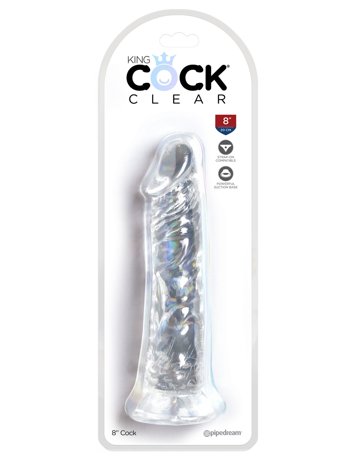 King Cock Clear 8 Inch Cock Clear Dildos & Dongs
