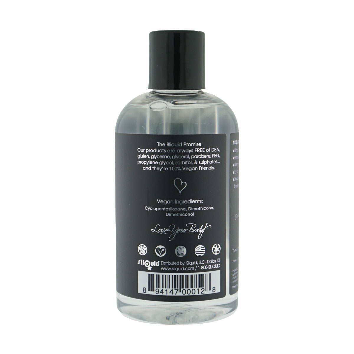 Sliquid Naturals Silver Silicone Personal Lubricant 8.5 oz Silicone Lubricant