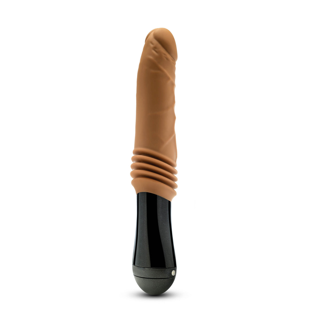 Dr. Arthur Realistic Silicone Vibrating Thrusting Dildo Tan Brown DONGS Thrusting