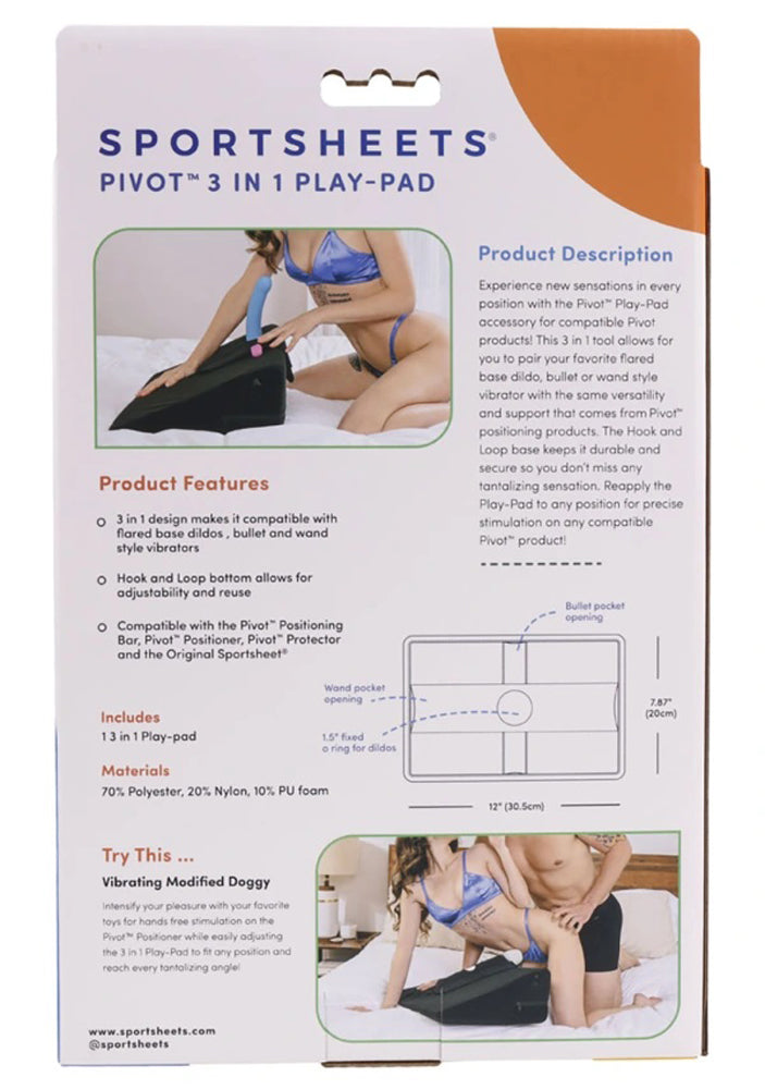 Pivot 3 in 1 Play Pad – Durable Toy Positioner Accessory > Sex Toys > Sex Positioners