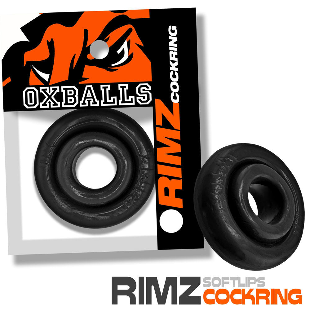 Rimz Big Single Ring (Black) – Larger Comfort-Fit Cockring > Cock Ring > Single