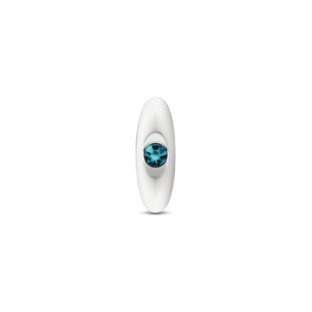Cheeky Charms Silver Anchor Butt Plug with Clear and Teal Jewel Kit > Anal Range > Jewel Butt Plugs
