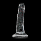 Naturally Yours Glitter Dong Clear 5.5 Inch Dildo > Dildos > Slim Dildos