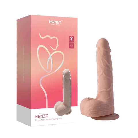Kenzo App Controlled 9.5 Inch Large Realistic Thrusting Dildo Dongs Realistic