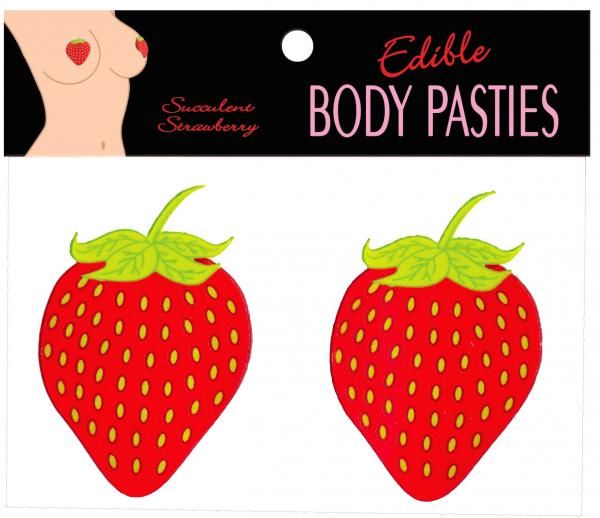 Strawberry Flavored Edible Pasties for Adult Intimacy Fun Red Pasties