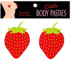 Strawberry Flavored Edible Pasties Red > Clothes > Pasties