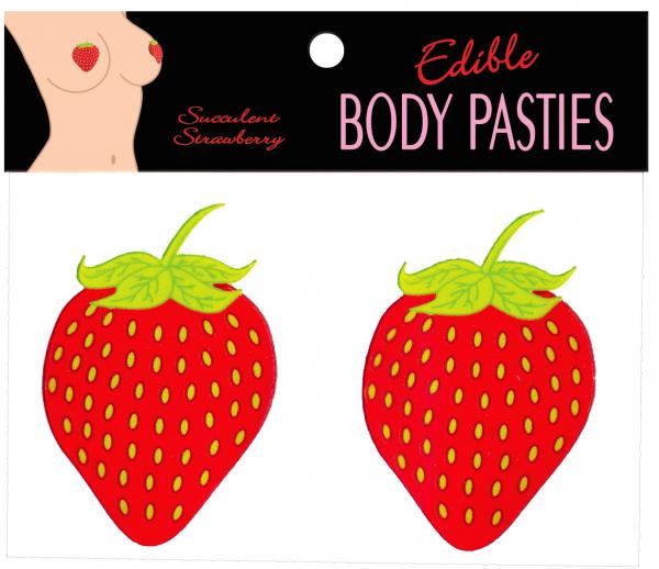 Strawberry Flavored Edible Pasties Red > Clothes > Pasties