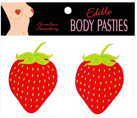 Strawberry Flavored Edible Pasties for Adult Intimacy Fun Red Pasties