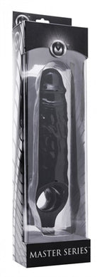 Mamba Black Penis Extender Sleeve with Sensation Nodes Ring > Sex Toys For Men > Penis Sleeves