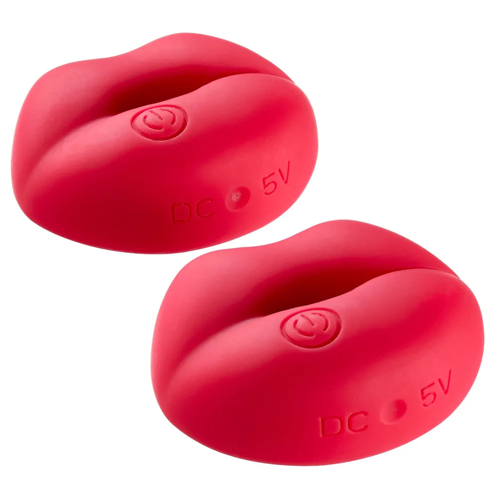 Cloud 9 Naughty Nips (Red) – Rechargeable Vibrating Nipple Clamps > Sex Toys > Nipple Clips