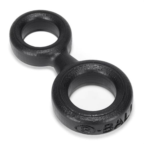 8-Ball Cockring With Attached Ball Ring Oxballs - Black Black COCK RINGS Sling