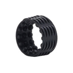 Adonis Silicone Reversible Enhancer Stretchable Sturdy Comfortable Men’s Intimate Accessory Black > Cock Ring > Single