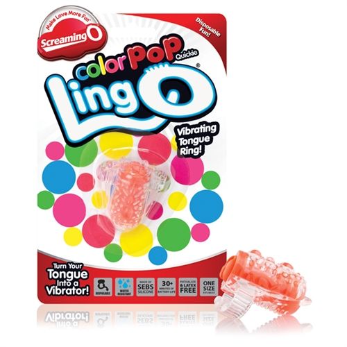 Colorpop Quickie Lingo Orange Tongue Vibrator for Oral Play STIMULATORS