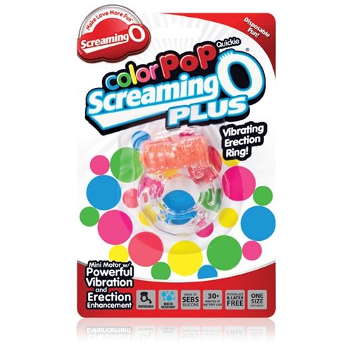 Screaming O Plus Vibrating Erection Ring Blue Disposable Cock Rings Vibrating