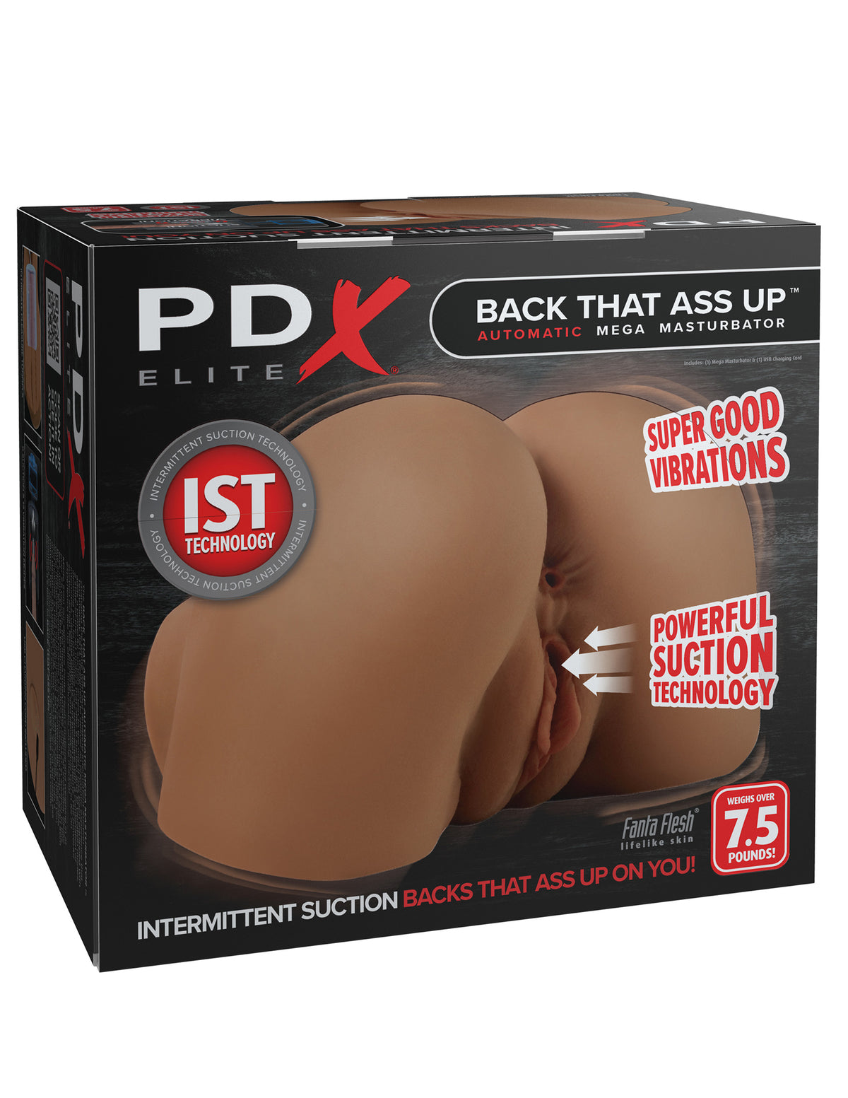 PDX Elite Back That Ass Up Auto Masturbator Brown > Sex Toys For Men > Assbators