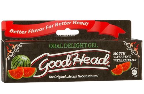 Good Head Oral Delight Gel Watermelon Flavor 4 Oz Intimacy Red Oral Gels & Sprays