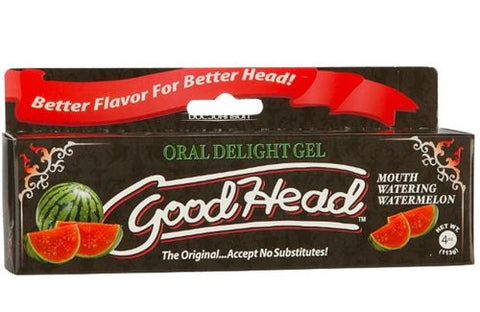 Good Head Oral Delight Gel Watermelon Flavor 4 Oz Intimacy Red Oral Gels & Sprays