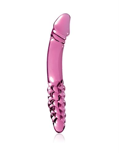 Icicles Pink Double Sided Glass Massager for Intense Pleasure Pink DONGS Glass