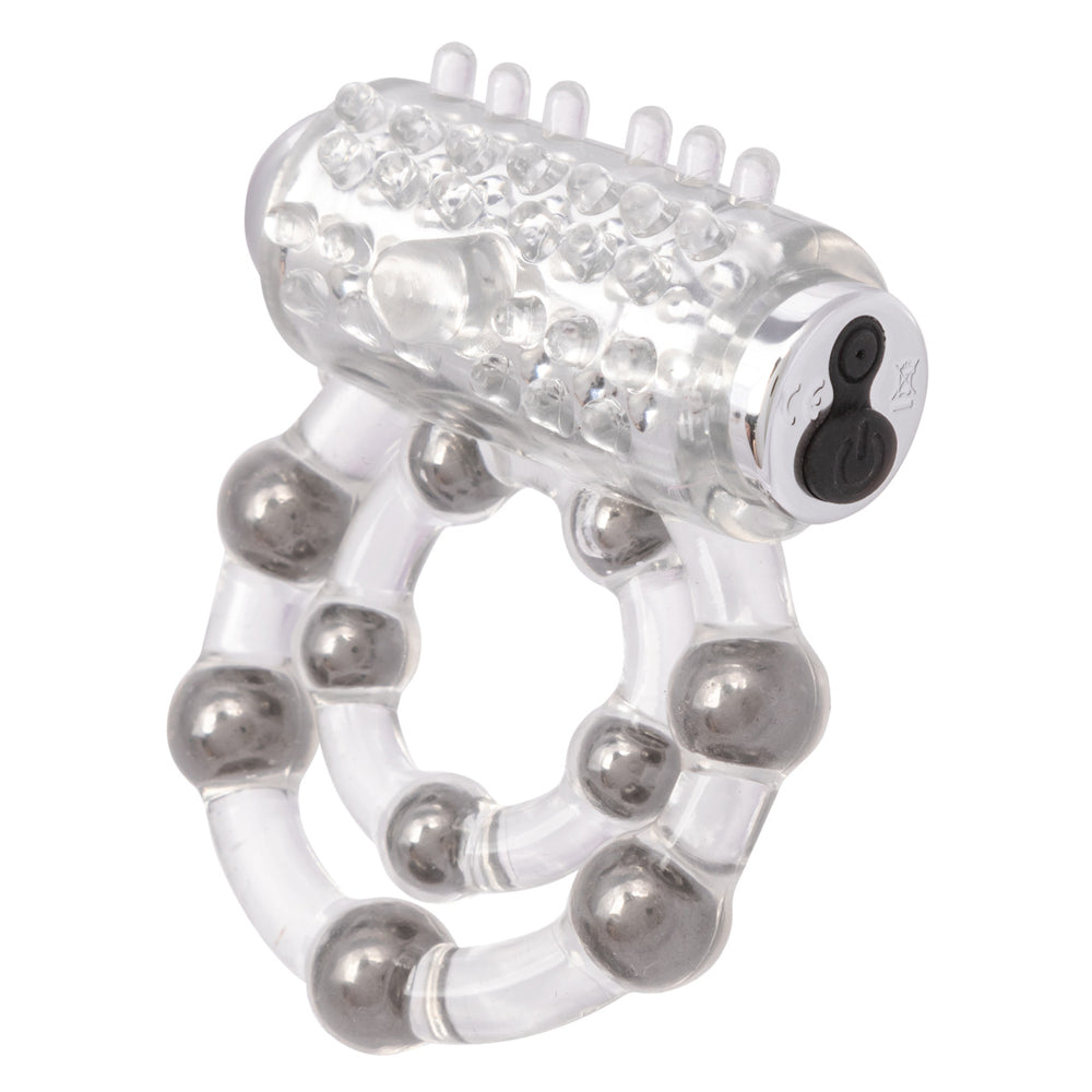 Maximus Waterproof Enhancement Ring with 10 Stroker Beads – Flexible TPR Cock Ring > Cock Ring > Vibrating