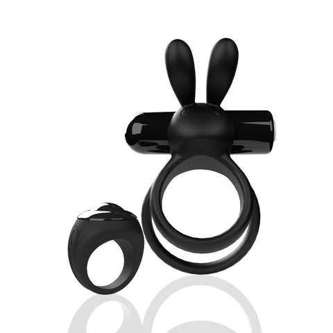 Screaming O Remote Controlled Ohare XL Vibrating Ring Black – Powerful Remote-Controlled Stimulation Cock Rings Vibrating