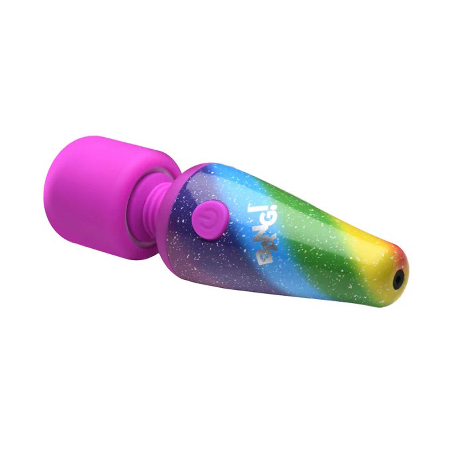Rainbow Mini Wand Vibrator with 3 Speeds and Flexible Neck Multi > Sex Toys For Ladies > Wand Massagers and Attachments