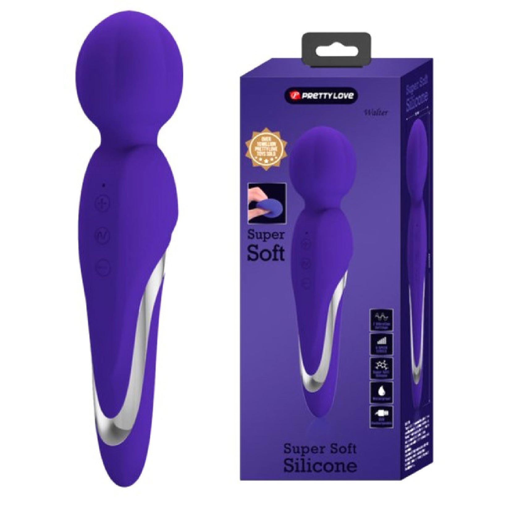 Walter Super Soft Silicone Wand Massager in Seafoam Color > Sex Toys For Ladies > Wand Massagers and Attachments