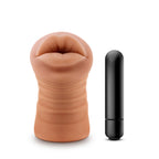 M for Men Isabella Mocha Realistic Vibrating Male Stroker Sleeve > Sex Toys For Men > Masturbators > Vibrating