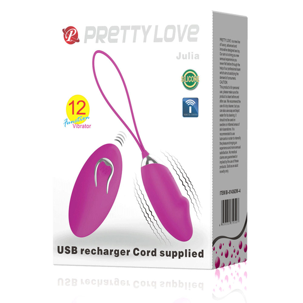 Pretty Love Julia – Multi-Speed Remote-Controlled Egg Vibrator with 12 Vibration Settings > Sex Toys For Ladies > Vibrating Eggs