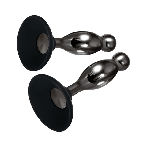 Joy Sticks Suction Mounted Anal Plug Set for Hands-Free Play Butt Plugs